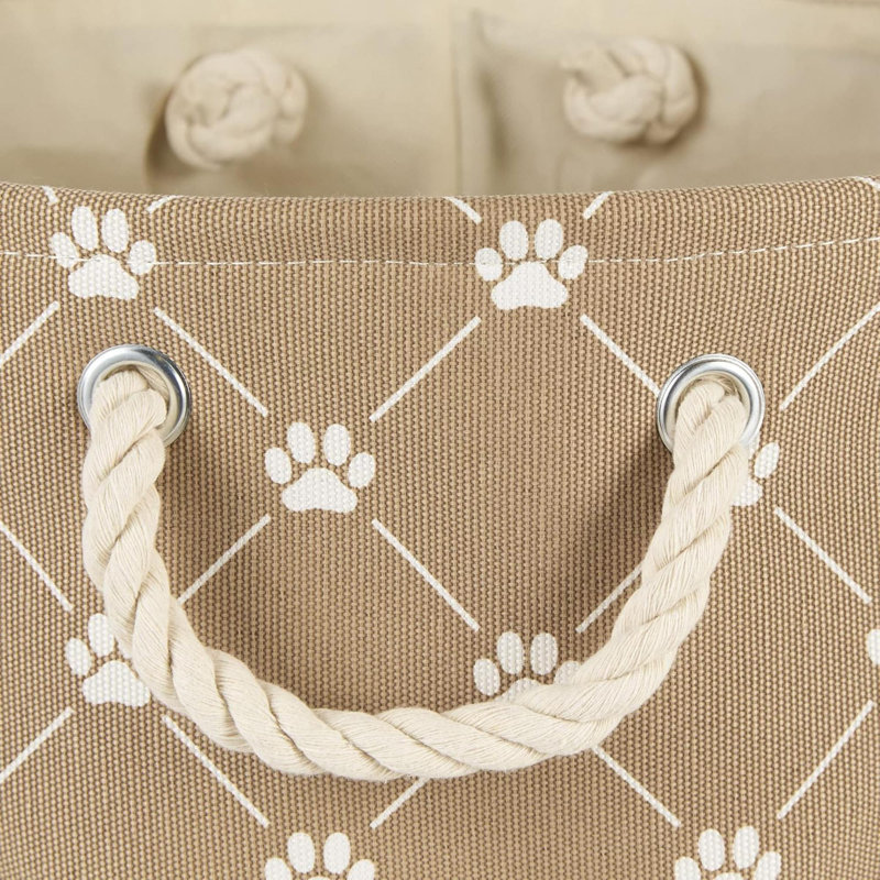 Empreinte de pattes et d'os de la collection Pet Storage, rectangle moyen, Taupe, H 9 po x l 8 po x P 14 po