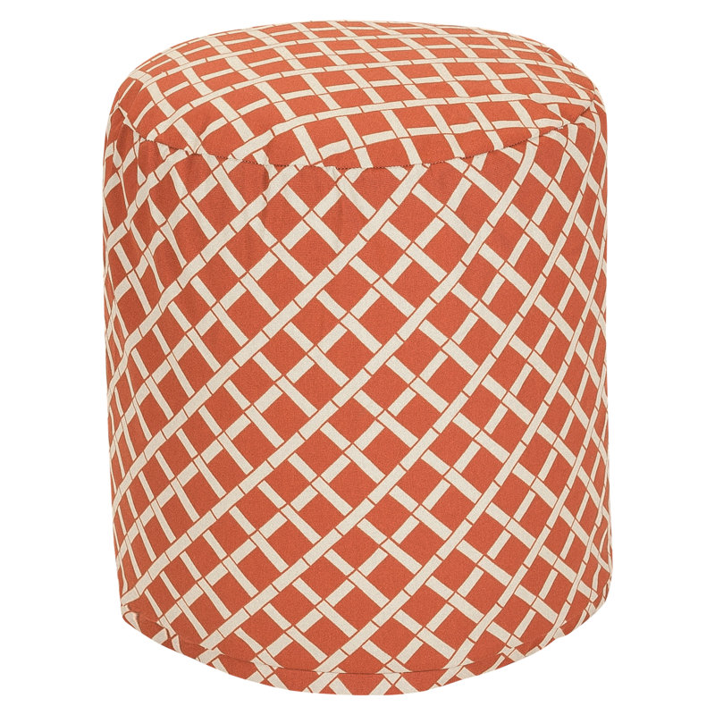 Gilbertown Outdoor Ottoman, Burnt Orange