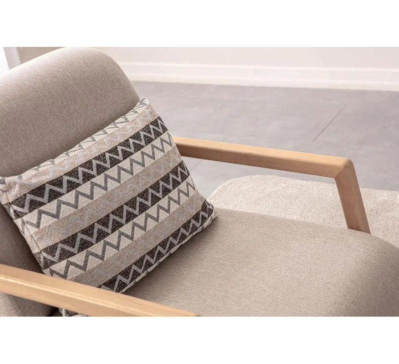 Fauteuil à oreilles, Crème