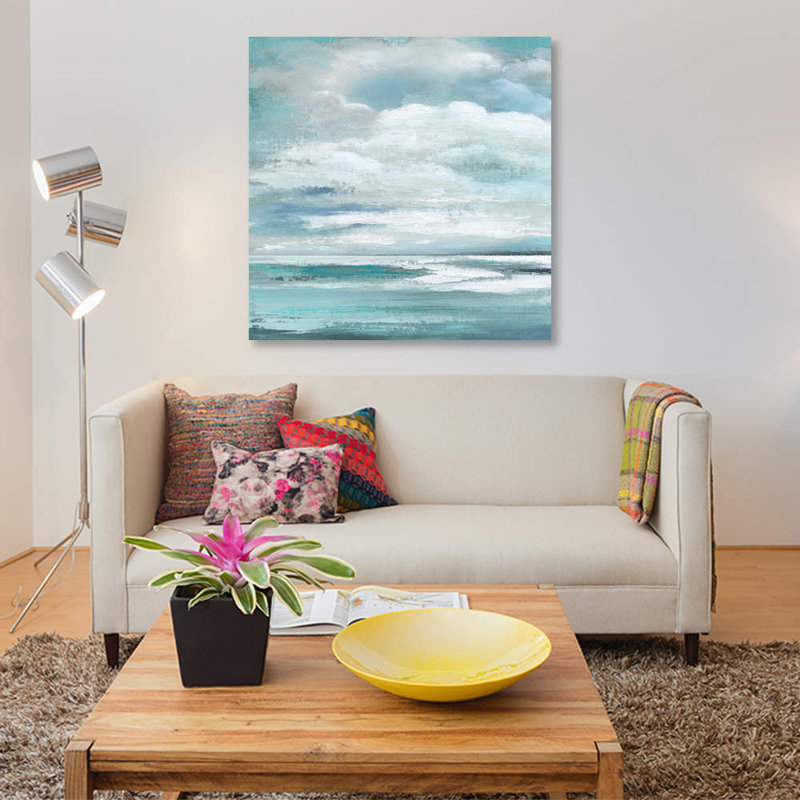 « gonflée clouds i », reproduction sur toile, H 12 po x l 12 po x P 1,5 po, Toile tendue, Pas de tapis