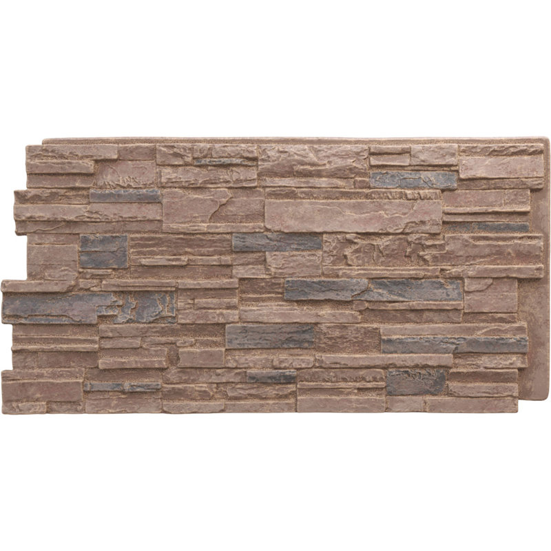 EverStone Cascade Faux Stone Panel, Orchard Cliff