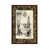 Toile avec cadre en bois brun classique