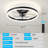 Dusa Ceiling Fan with LED Lights