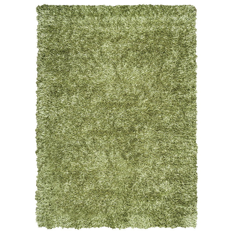 Tapis vert touffeté à la main Kempton, Rectangle 5 pi x 7 pi