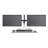 Soar™ Rise Electric Sit/Stand Arm Height Adjustable Silver Motorized Multi Screen Desktop Mount with Shelving Holds up to 10 lbs
