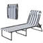 Chaise longue d'extérieur, chaise longue de plage