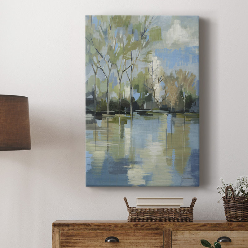 «Enchanted Forest II», toile tendue avec châssis de qualité supérieure - prête à être accrochée, H 12 po x l 8 po x P 1 po