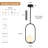 1 - Light 7.87'' Dimmable Modern Unique/statement Single Oval Globe Pendant Light For Kitchen Island Dining Room-119276353