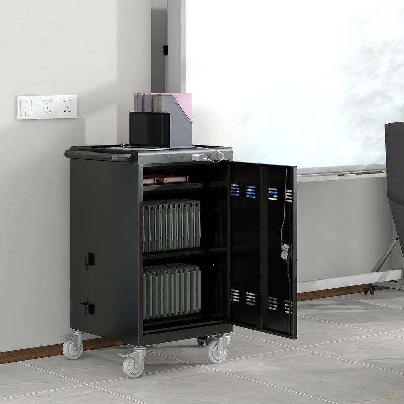 Chariot de chargement mobile et armoire pour tablettes 35 ordinateurs portables