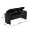 Banc foncé avec rangement - élégant et parfait pour la chambre à coucher