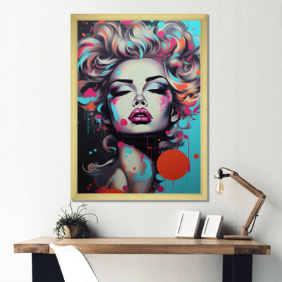 «Vintage Personnage Pop Art IV», reproduction sur toile