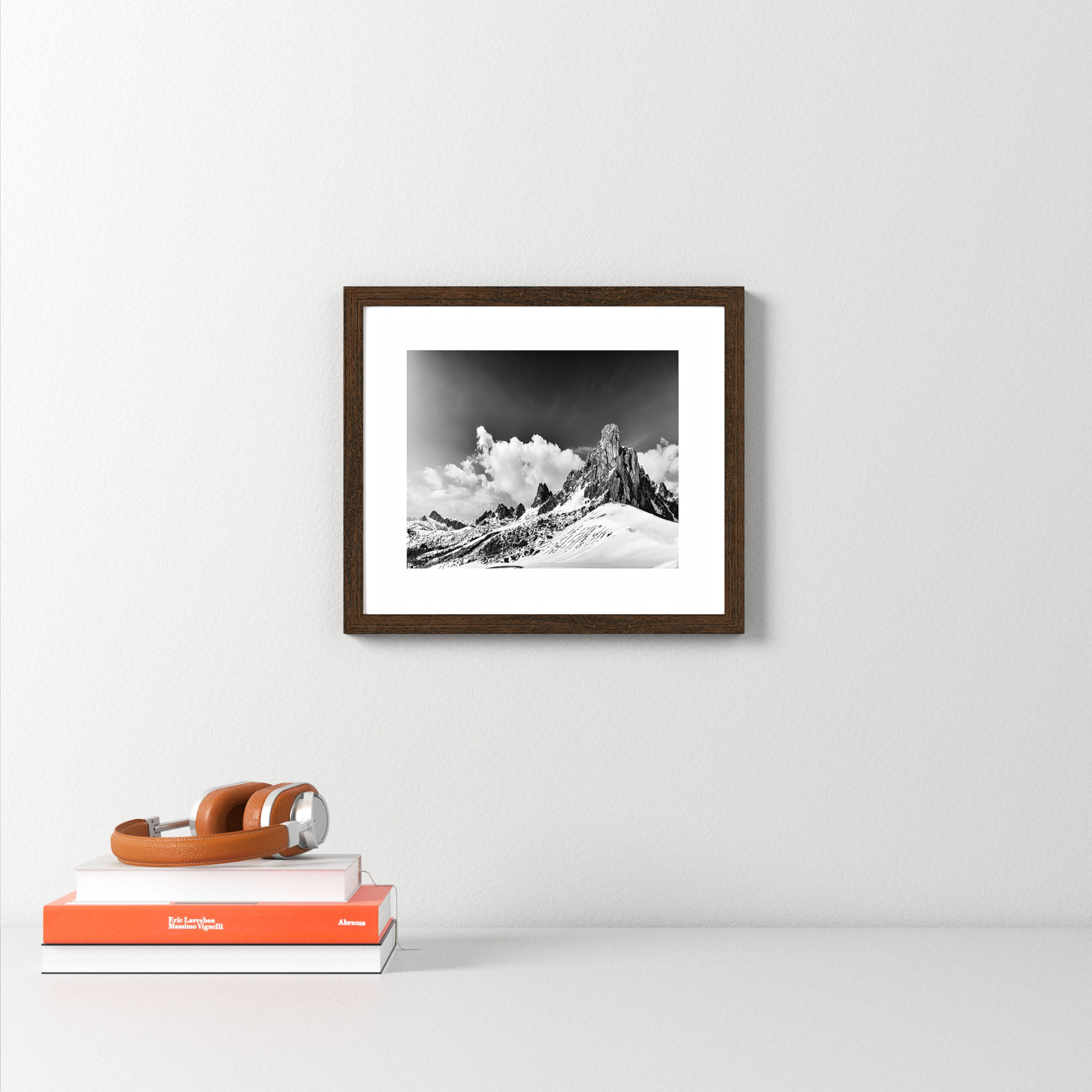 Dragon's Tail by Lars Van De Goor, Walnut Framed, 13" H x 15" W x 0.75" D