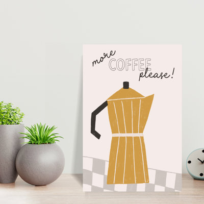 Moka Pot Coffee Please Contemporary Architecture Wall Art