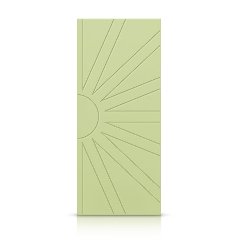 Porte standard à panneaux en bois manufacturé, Vert sauge, 30 po x 80 po