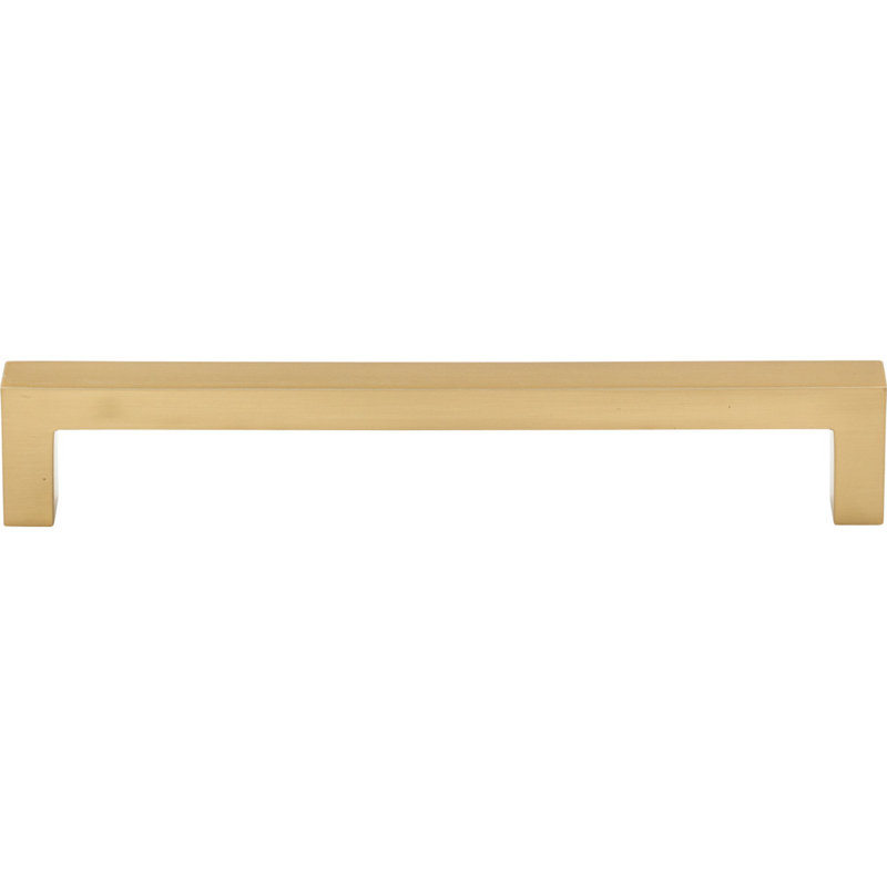 Square Bar pull, 6 5/16" Center to Center, Honey Bronze