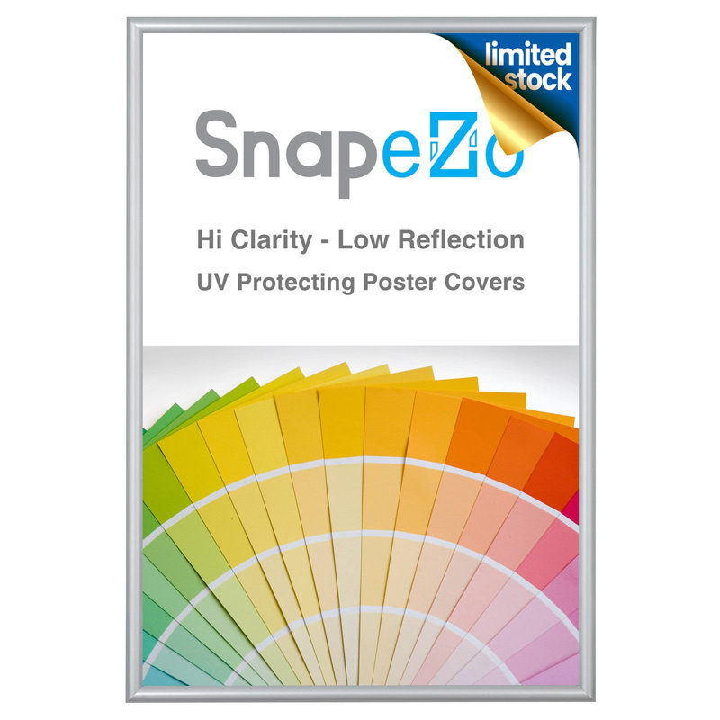 Cadre photo en métal Sleek Series, Argent brossé, L 20 po x H 30 po