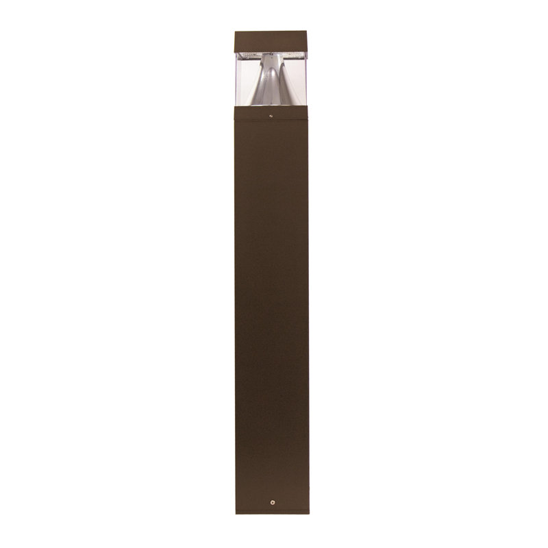 Solus Walkway Square LED Landscape Bollard Light with Tunable Color Temperature & Lumen Output, Bronze