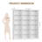 72.1" Tall Kitchen Cabinet Storage, 6-Tier Open Shelving Unit with 18 Cubes, Pantry & Dining Room Organizer-926512859