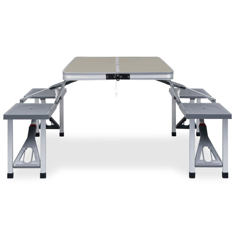 Grissett 85.5cm Rectangular Folding Table with 2 Chairs