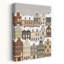 Cozy Winter Town, art contemporain urbain abstrait-816666227