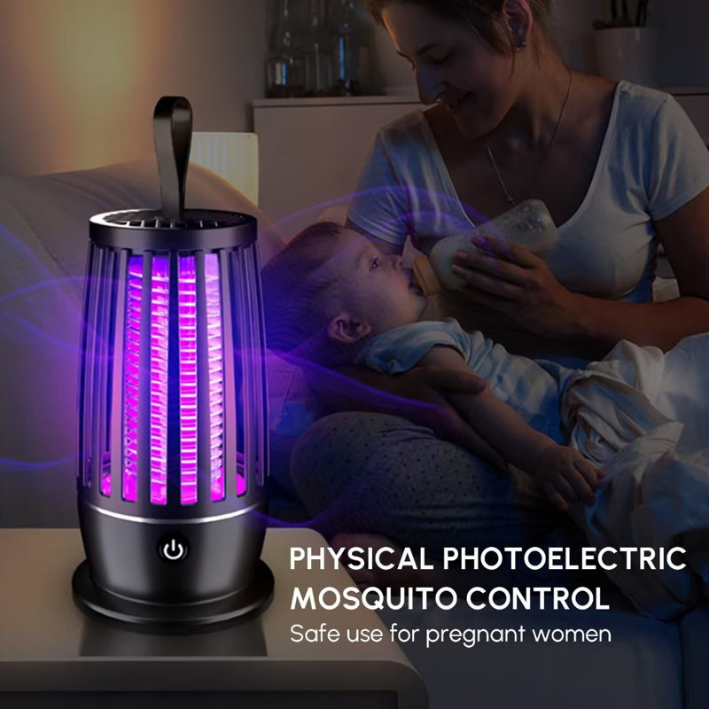Low Voltage UV Electric Mosquito Killer, Pest Control Insect Trap With USB Charging Head And Data Cable, Suitable For Indoor And Outdoor Use