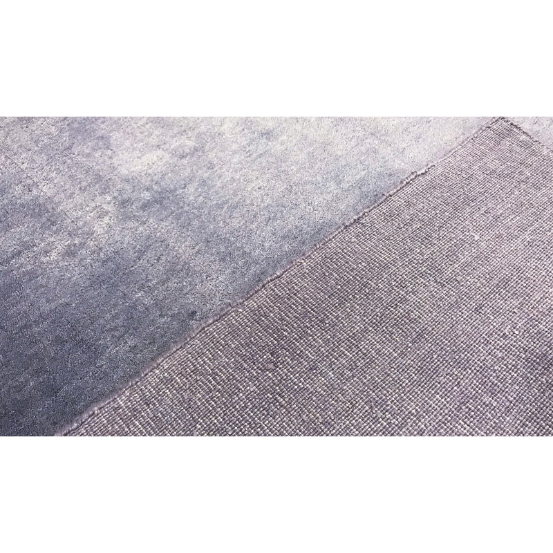 Cotton Area Rug in Aqua