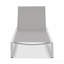 Chaise longue d'extérieur réglable à 5 niveaux, structure en aluminium durable et filet en textilène, parfaite pour le patio / la piscine