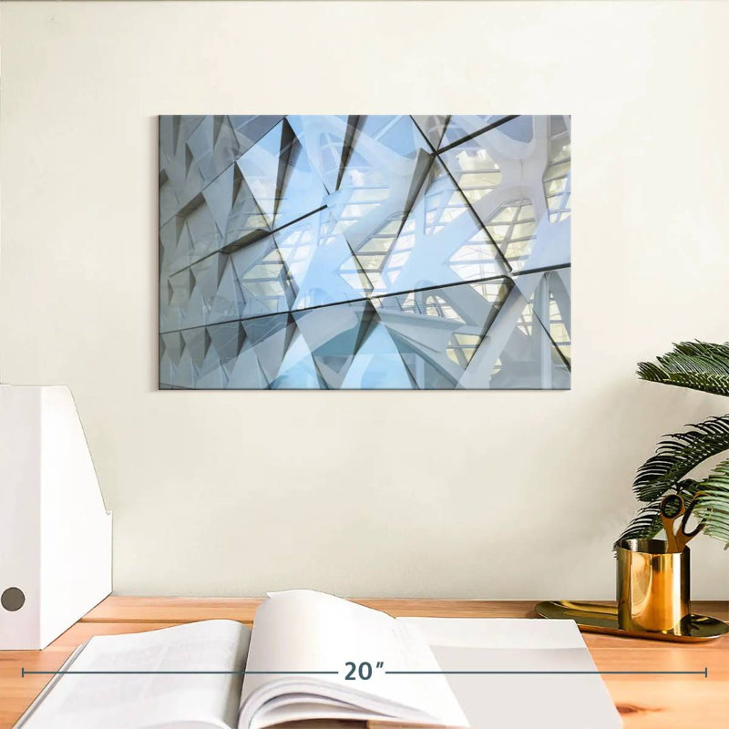Façade de bâtiment moderne Lilie, H 8 po x l 12 po