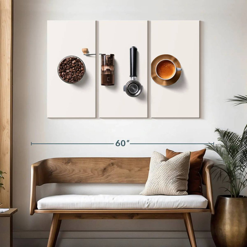 Coffee Equipment Lineup, 32" H x 50" W