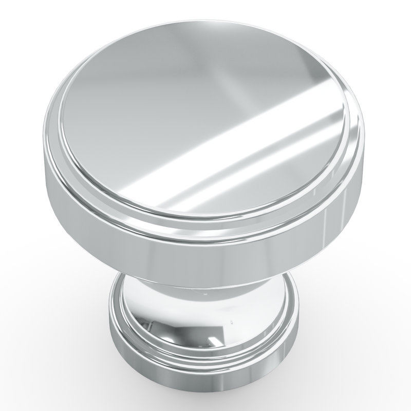 Brownstone 1.25" Diameter Round Cabinet Knob, Chrome