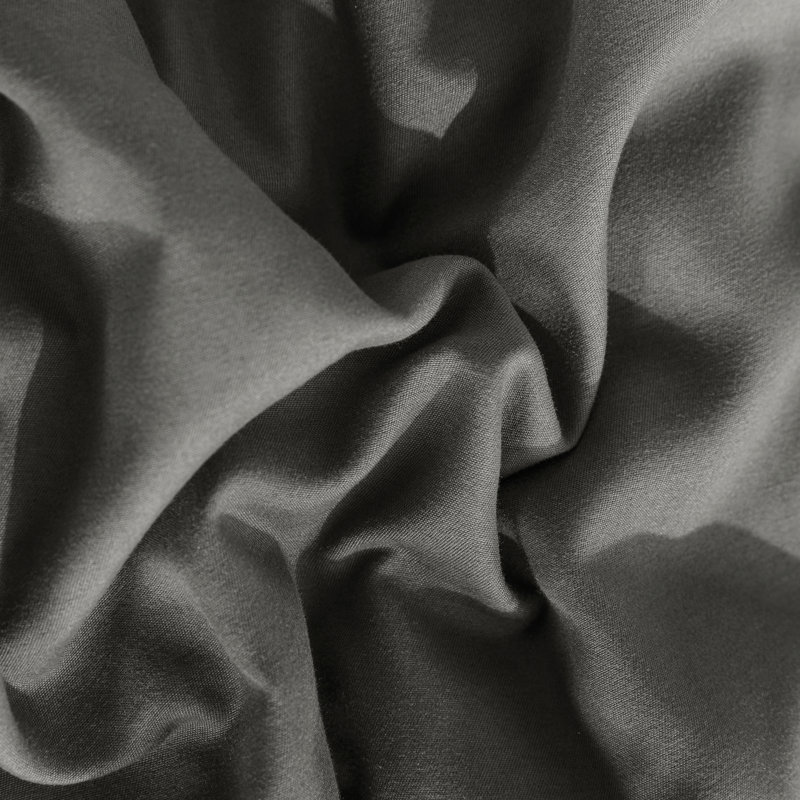  Duvet Cover Set, Dark Gray, Queen Duvet Cover + 2 Standard Shams