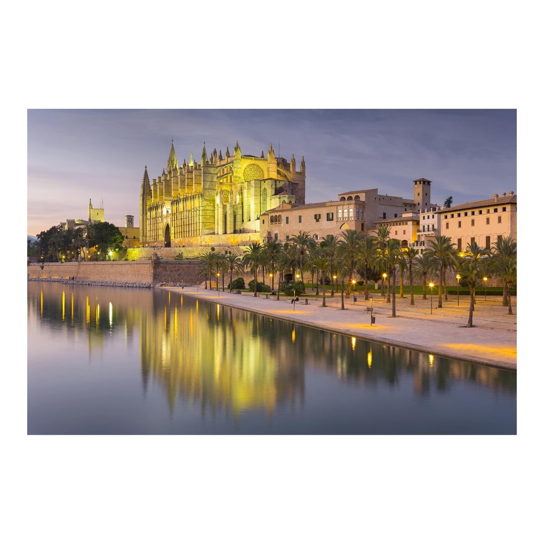 Matt Fototapete Catedral De Mallorca Wasserspiegelung 2,55 m x 384 cm