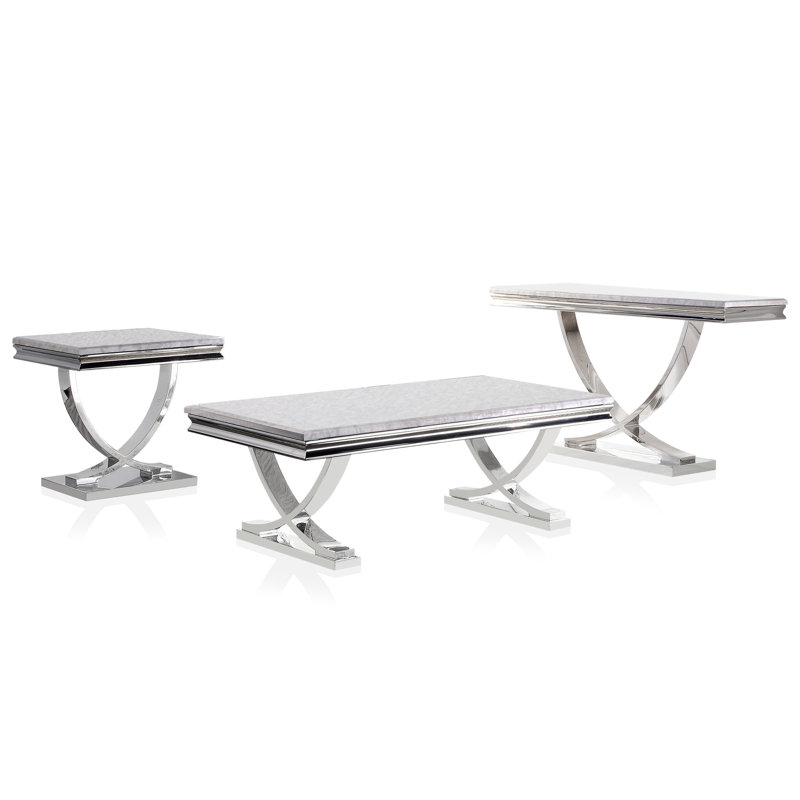 Ensemble de tables basses 3 pièces Jino