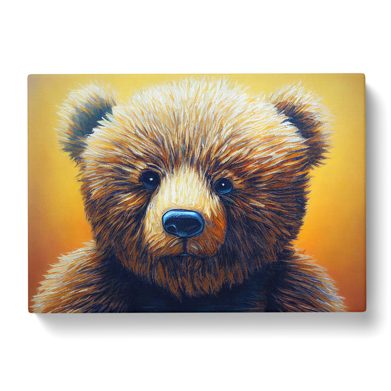 Mind Blowing Teddy Bear - Wrapped Canvas, 40cm H x 60cm W x 3cm D