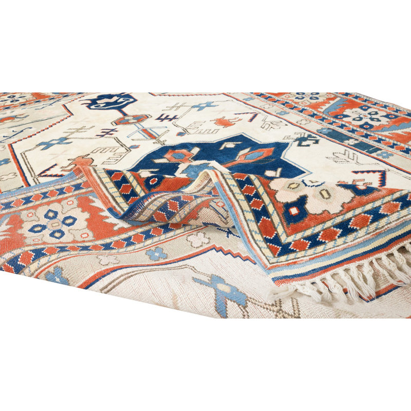 Tapis à motif géométrique turc fait à la main pour le bureau et la maison, 100% laine