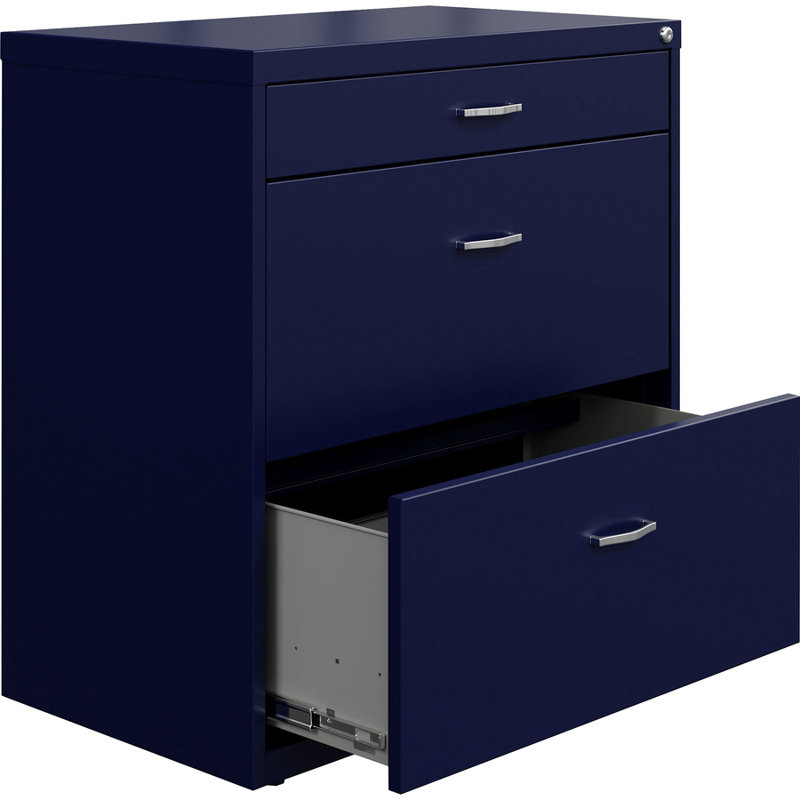 Classeur latéral à tiroirs 30 po Onetta, Bleu marine
