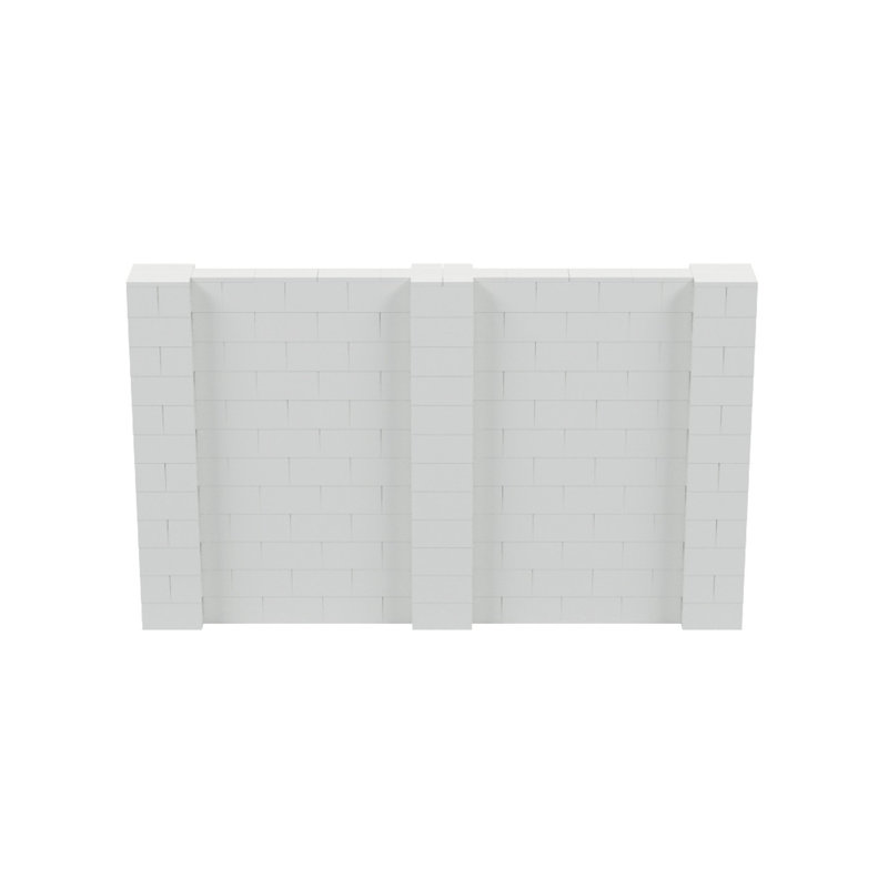 Cloison 1 panneau autoportante, Gris clair, H 72 po x l 120 po x P 12 po