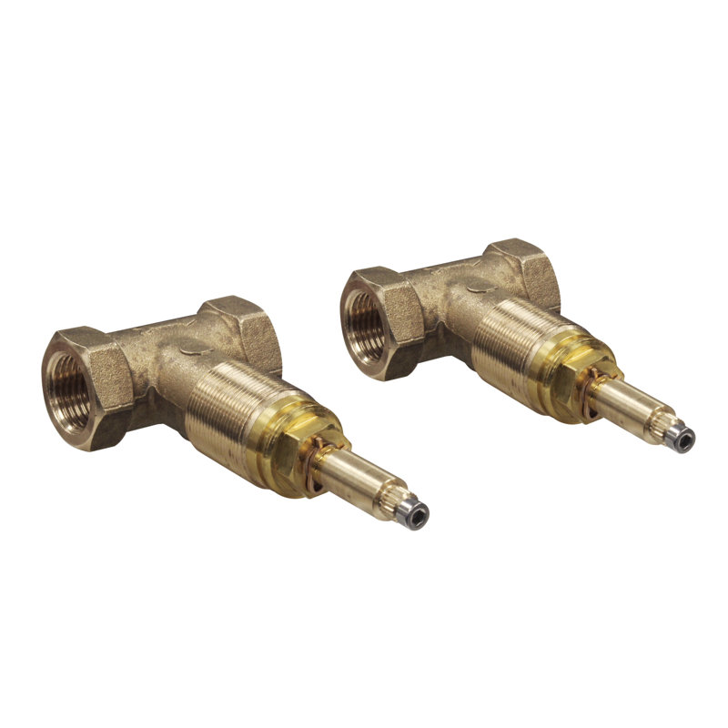 Brass 1/2" Valves Rough-In for Wall Mount Lever Set