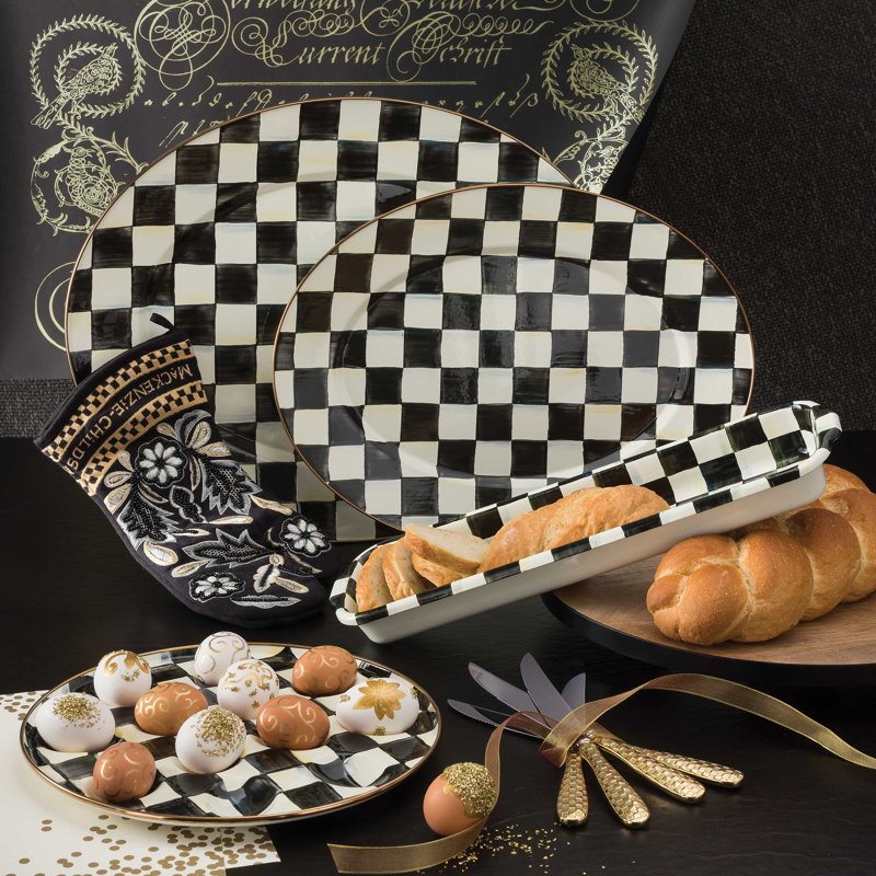 Baguette Tray, Black/White