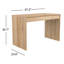 Wave Solid Wood Writing Desk