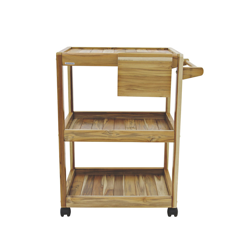 BBQ Churrasco Solid Wood Kitchen Trolley