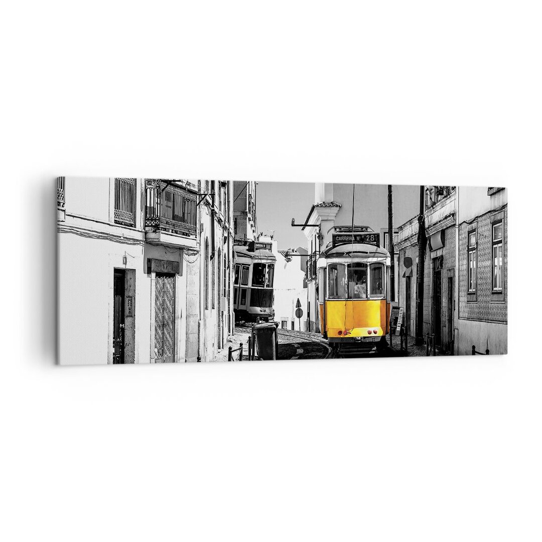 Leinwandbild Tram Portugal Lisbon