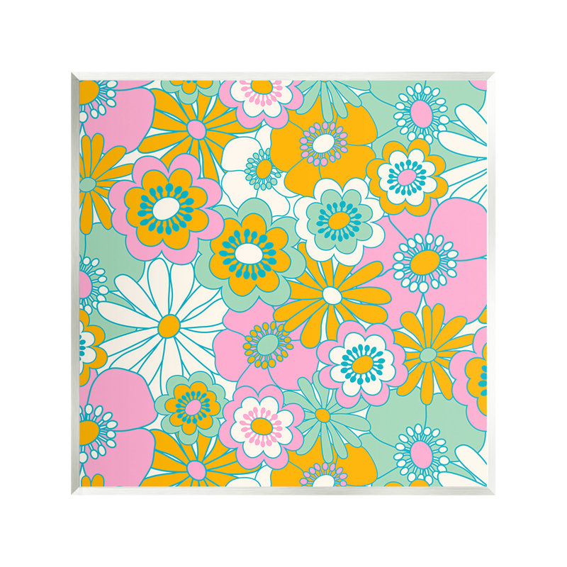 "Groovy Flower", art mural par Carrie Cantwell