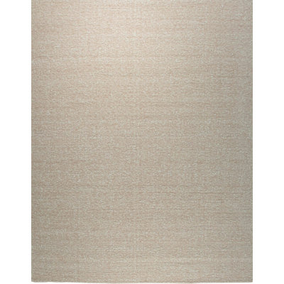 Ivory Hand-Knotted Wool Subtle Speckled Geometric Modern Contemporary Carpet Rug