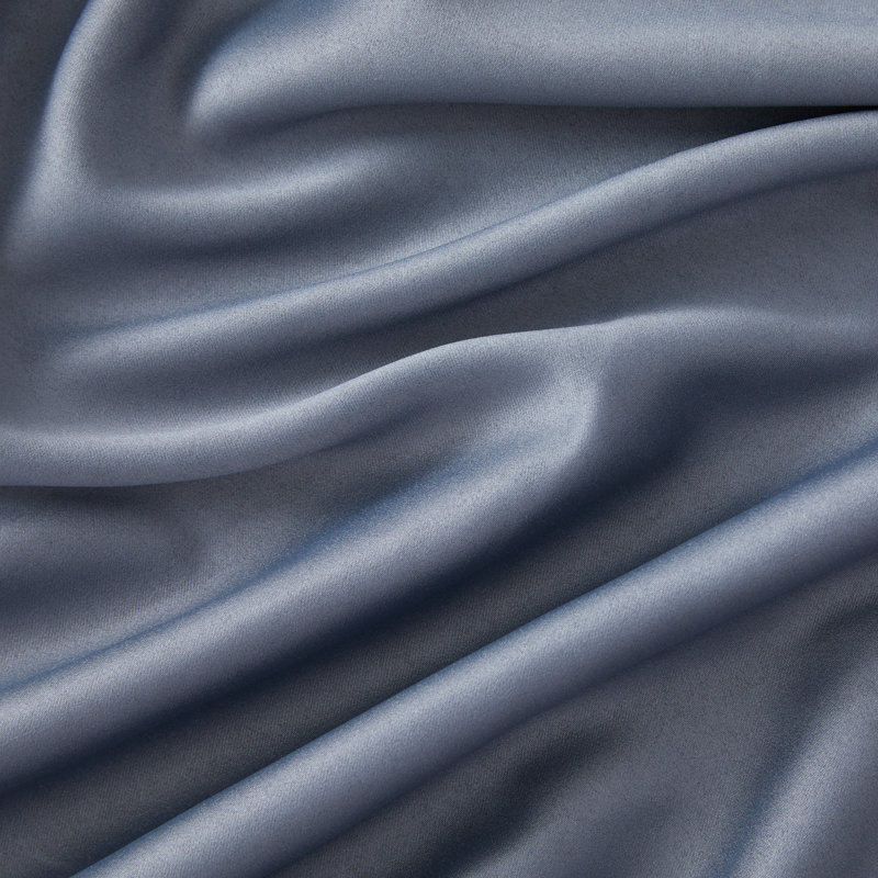 Solid Max 100% Blackout Thermal Grommet Curtain Panels, 42" W x 54" L, Steel Gray