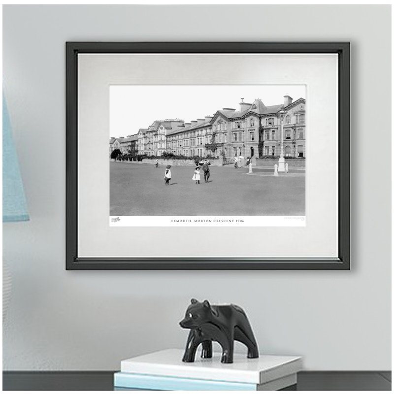 Exmouth, Morton Crescent 1906 - Single Picture Frame Print, 45cm H x 60cm W x 2.3cm D
