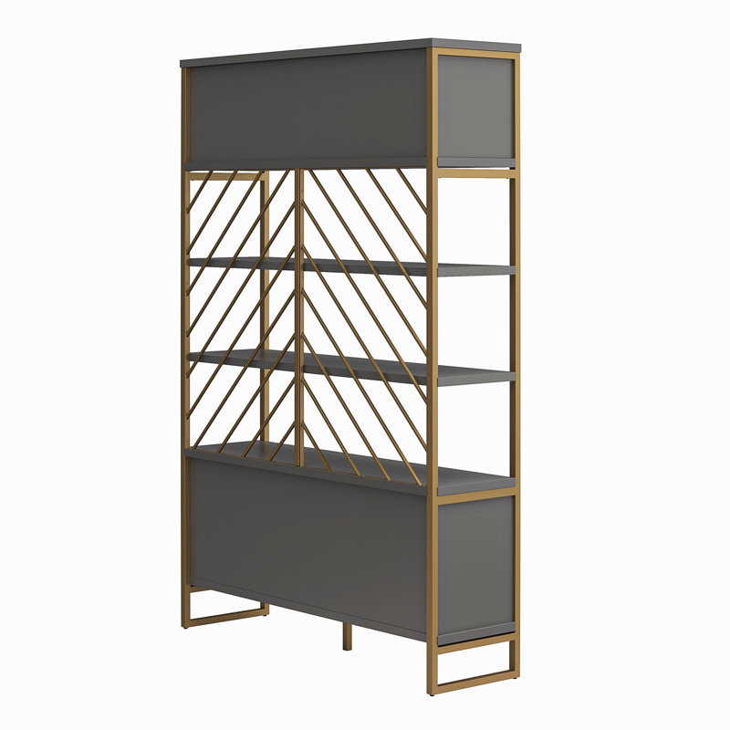 71.94" H x 47.63" W Steel Standard Bookcase
