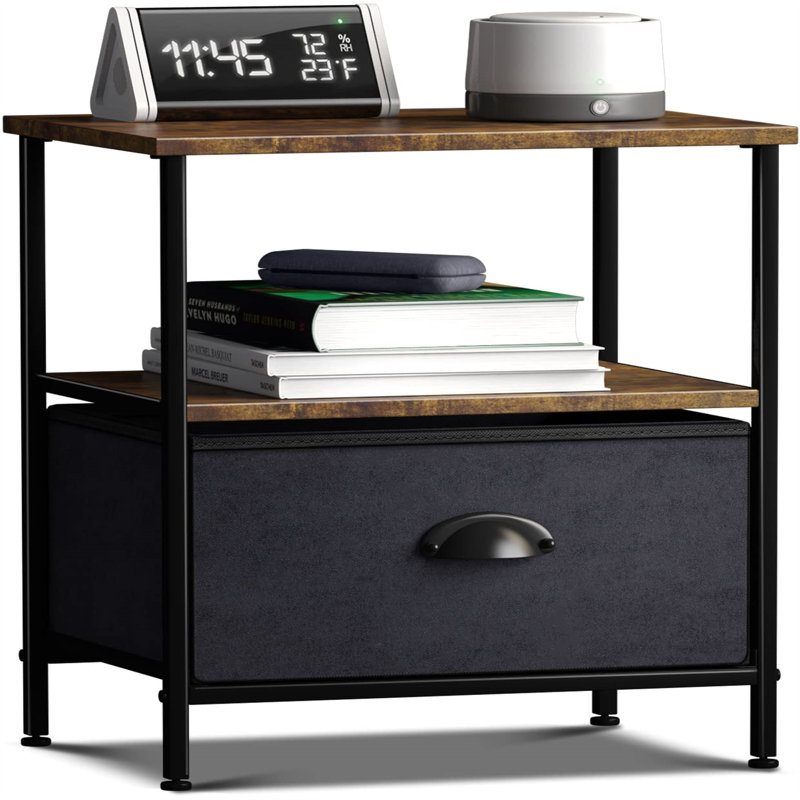 Table de bout avec rangement Ayreonna