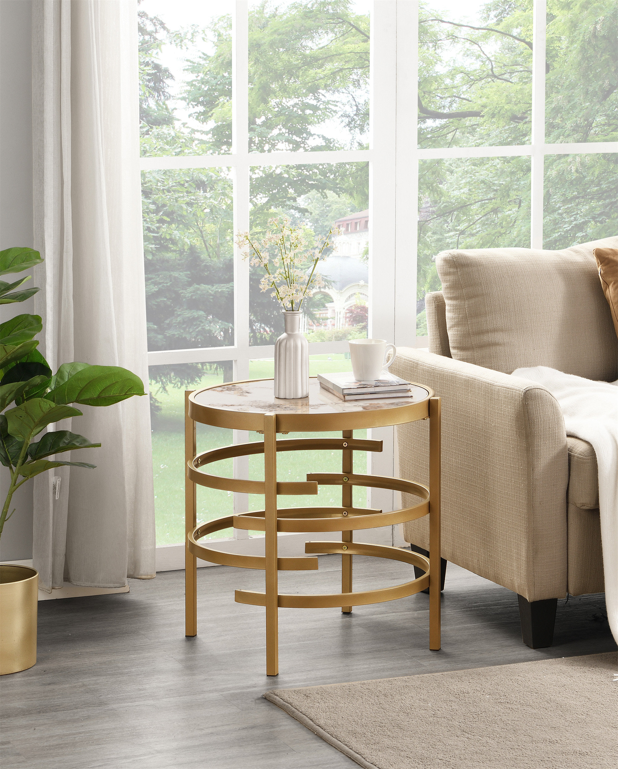 Wrought Studio Modern Side Table(Only Including Coffee Table,Without ...