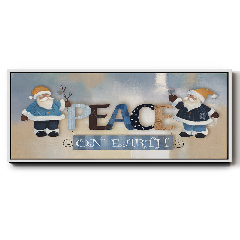 Santa Peace - toile encadrée